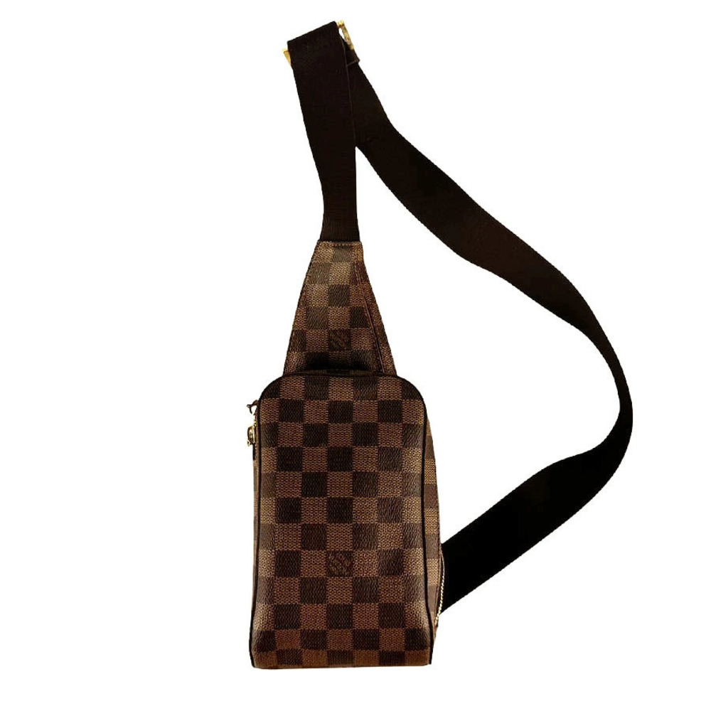 Louis Vuitton Shoulder Bag Damier Geronimos Canvas Ebene Brown